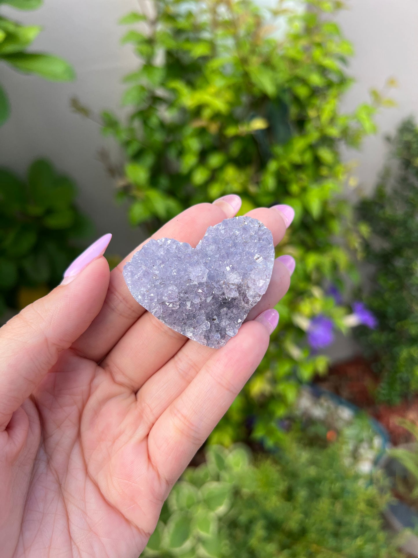 Druzy Amethyst Heart