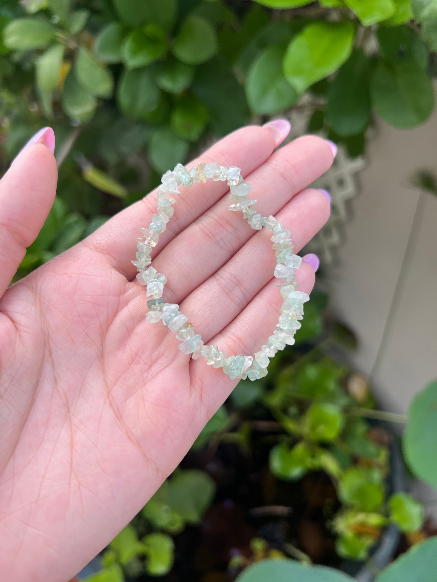 Aquamarine Chip Bracelet