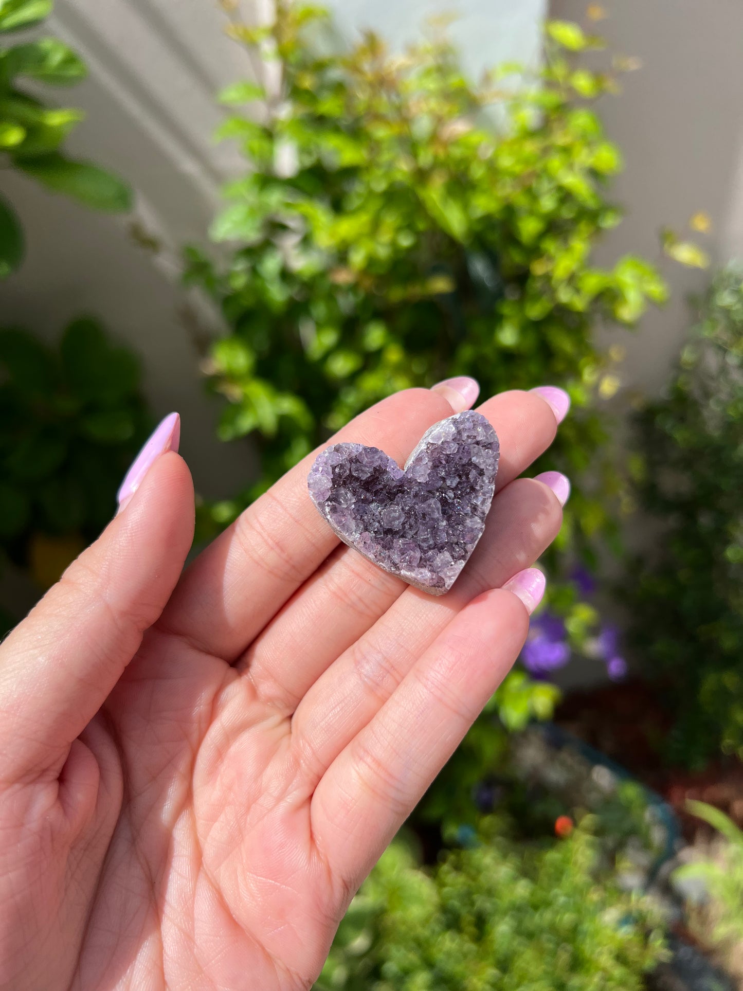 Druzy Amethyst Heart
