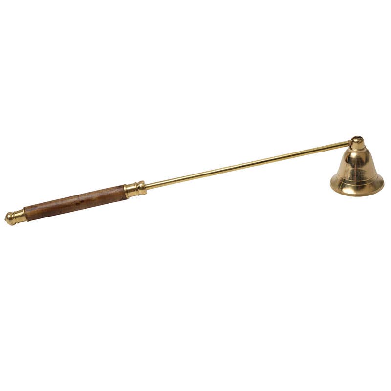 Brass Candle Snuffer | Wooden Handle