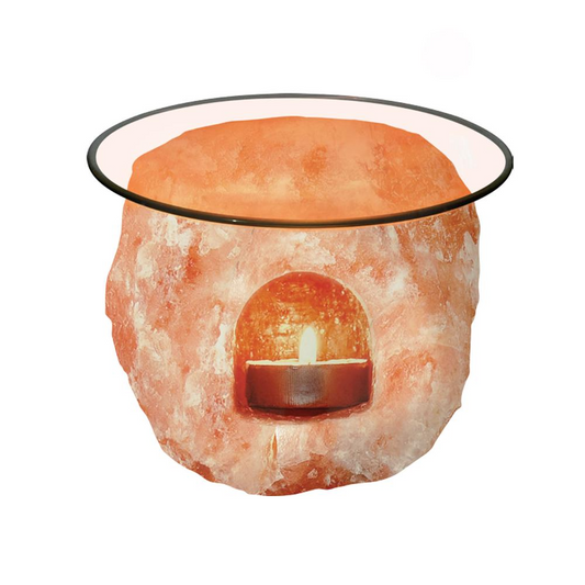 Himalayan Salt Lamp - Tea Light Aromatherapy Diffuser