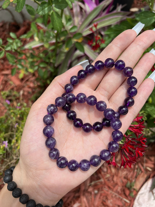 Amethyst 10mm Bracelet