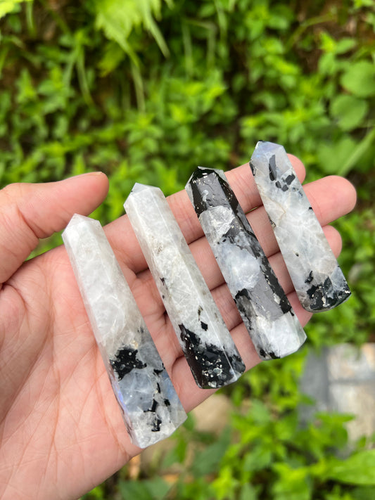 Rainbow Moonstone Points
