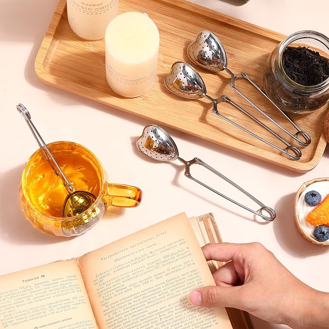 Heart Shaped Tea Strainer (Stainless Steel)