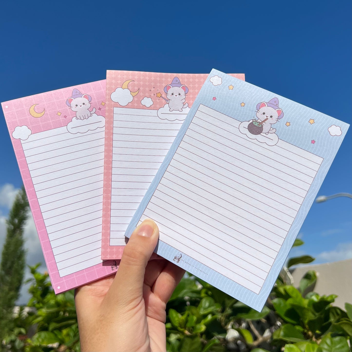 3 Pack Witchy Kitty Notepad