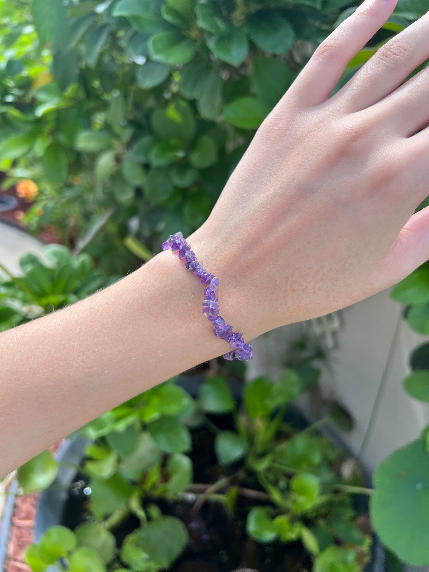 Amethyst Chip Bracelet