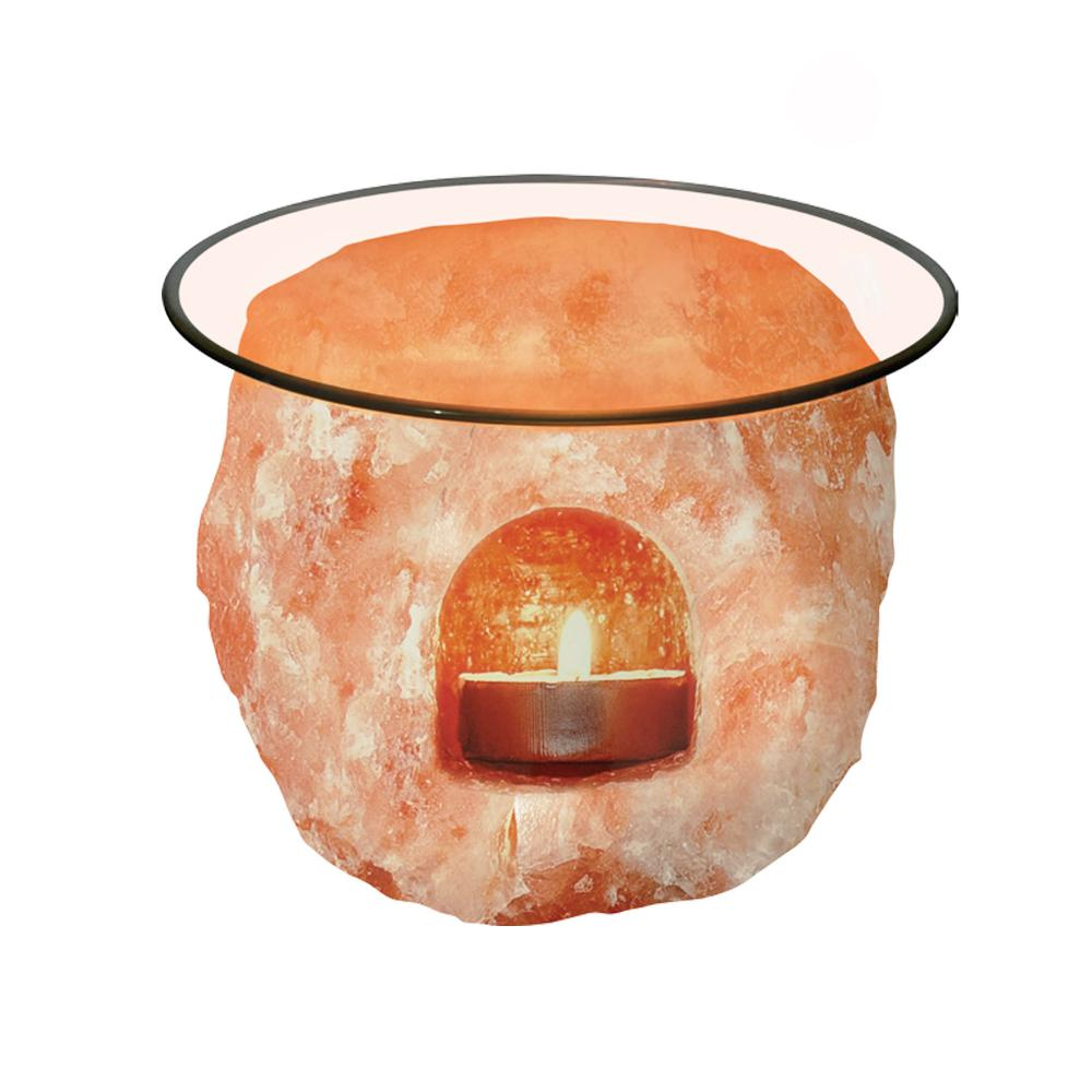 Himalayan Salt Lamp - Tea Light Aromatherapy Diffuser
