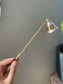 Brass Candle Snuffer | Wooden Handle